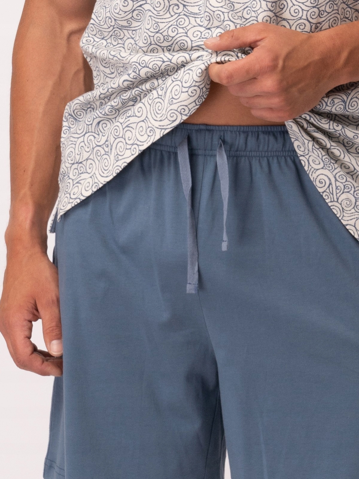 Pánské Pyžamo Mns 748 Kr XXL ecru/džíny
