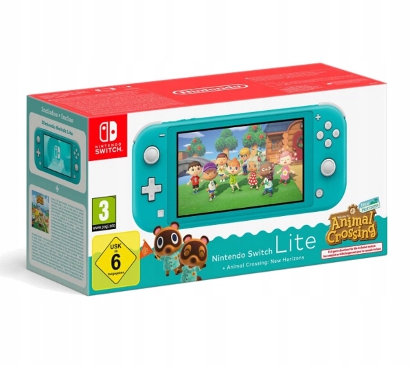 Konsola Nintendo Switch Lite Turkusowy Animal Crossing: New Horizons