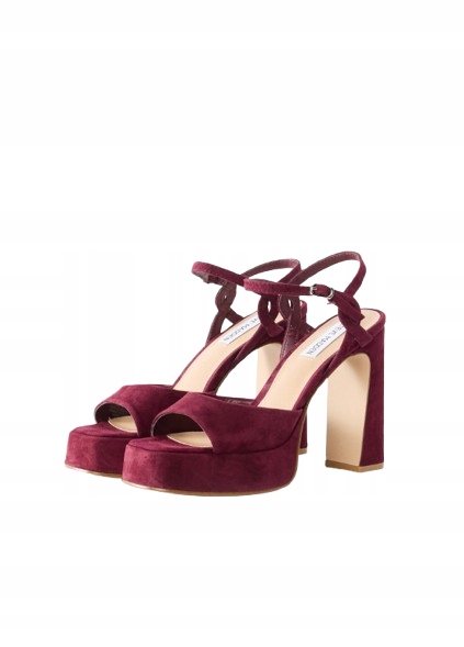 Steve Madden Sandály Na Podpatku, Semišové, Vínové, 39 T7A