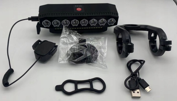 MOCNA LAMPA ROWEROWA PRZÓD LED 1000lm USB WODOODPORNA ALUMINIUM Źródło światła dioda LED