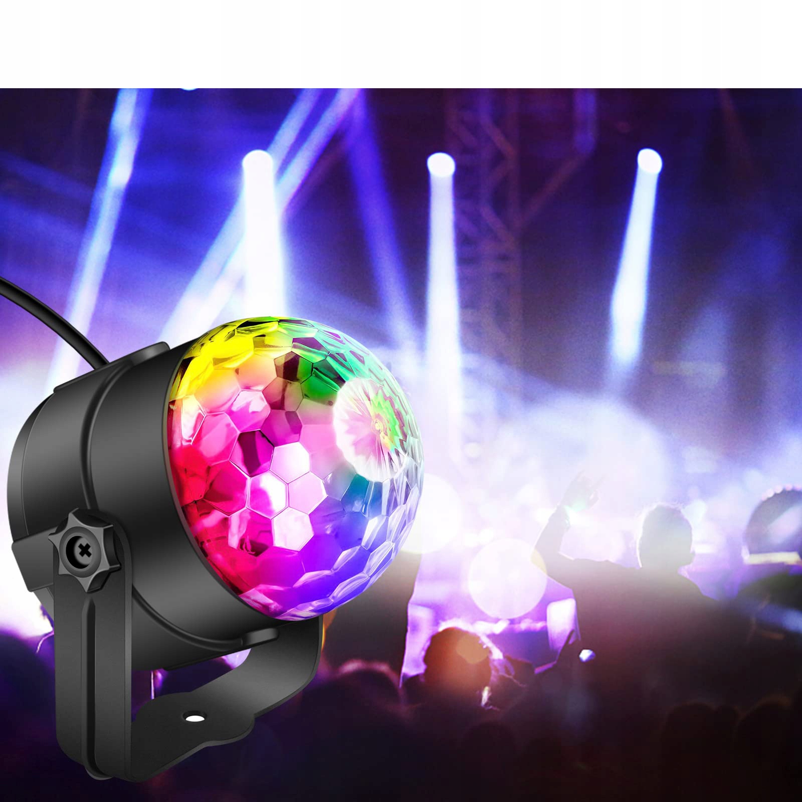 DISCO PROJEKTOR DISCO GÖMB REFLEKTOR LED RGB MINI KRISTÁLY LÁMPA Márka márkanév nélkül