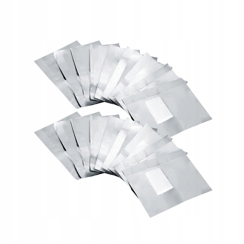 FOLIA do zdejmowania usuwania ściągania HYBRYD Manicure Pedicure Kolor srebrny