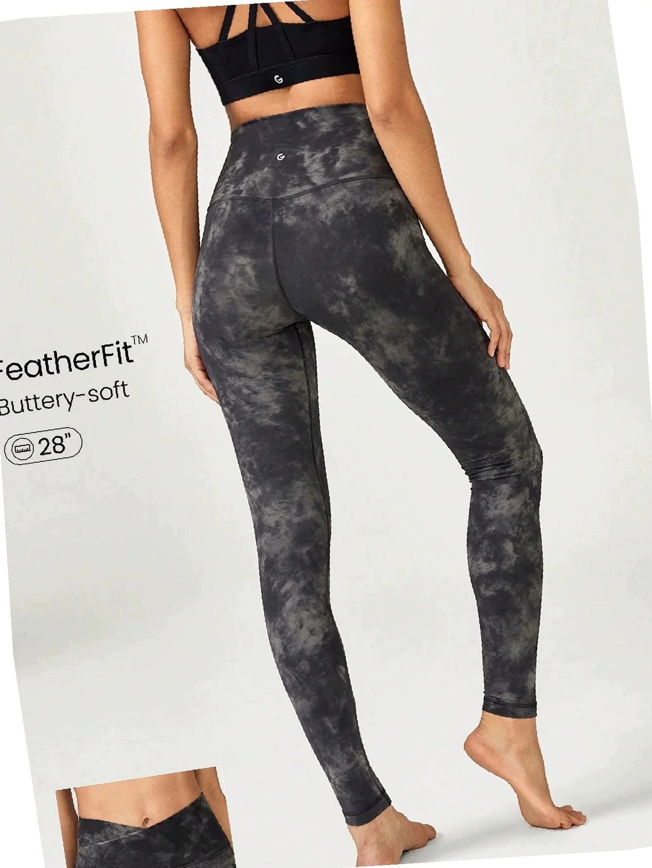 Legginsy Damskie Do Ćwiczeń Treningowe Tactel Szare Barwiony Xs 34