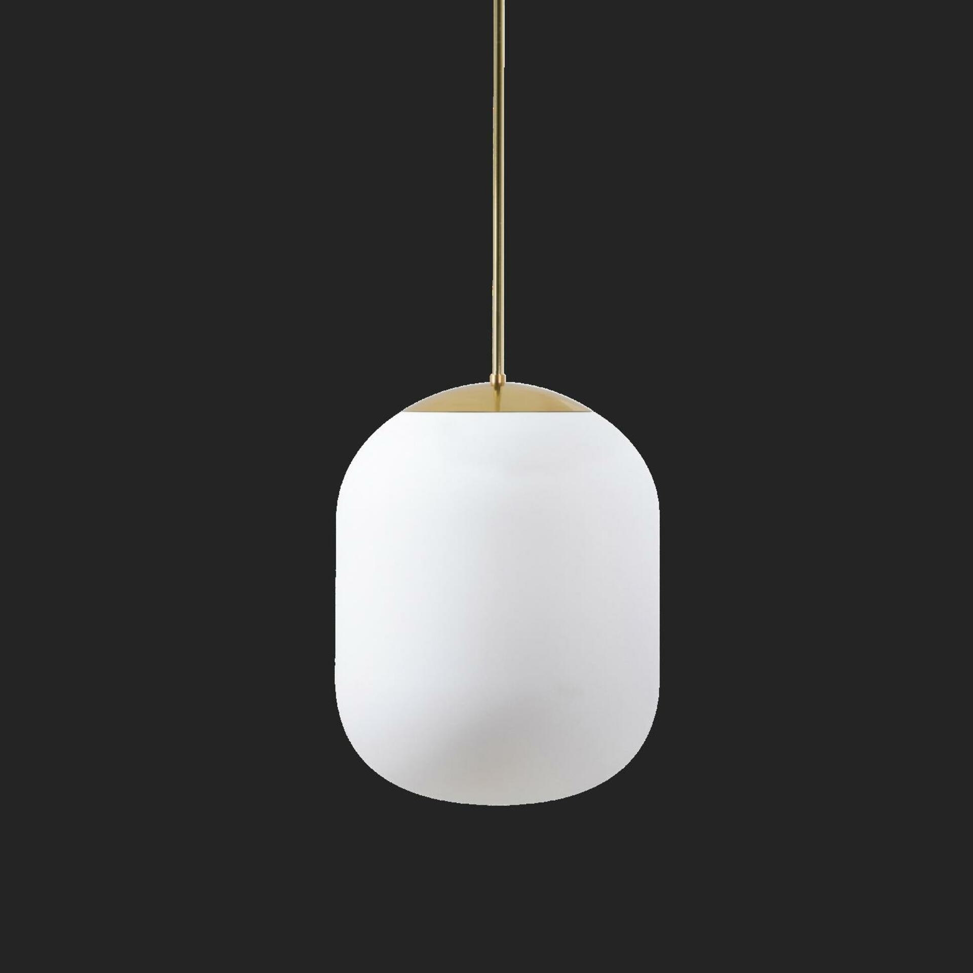 Osmont 62262 Tania P1 Hp závěsné skleněné svítidlo mosaz leštěná bílá IP4