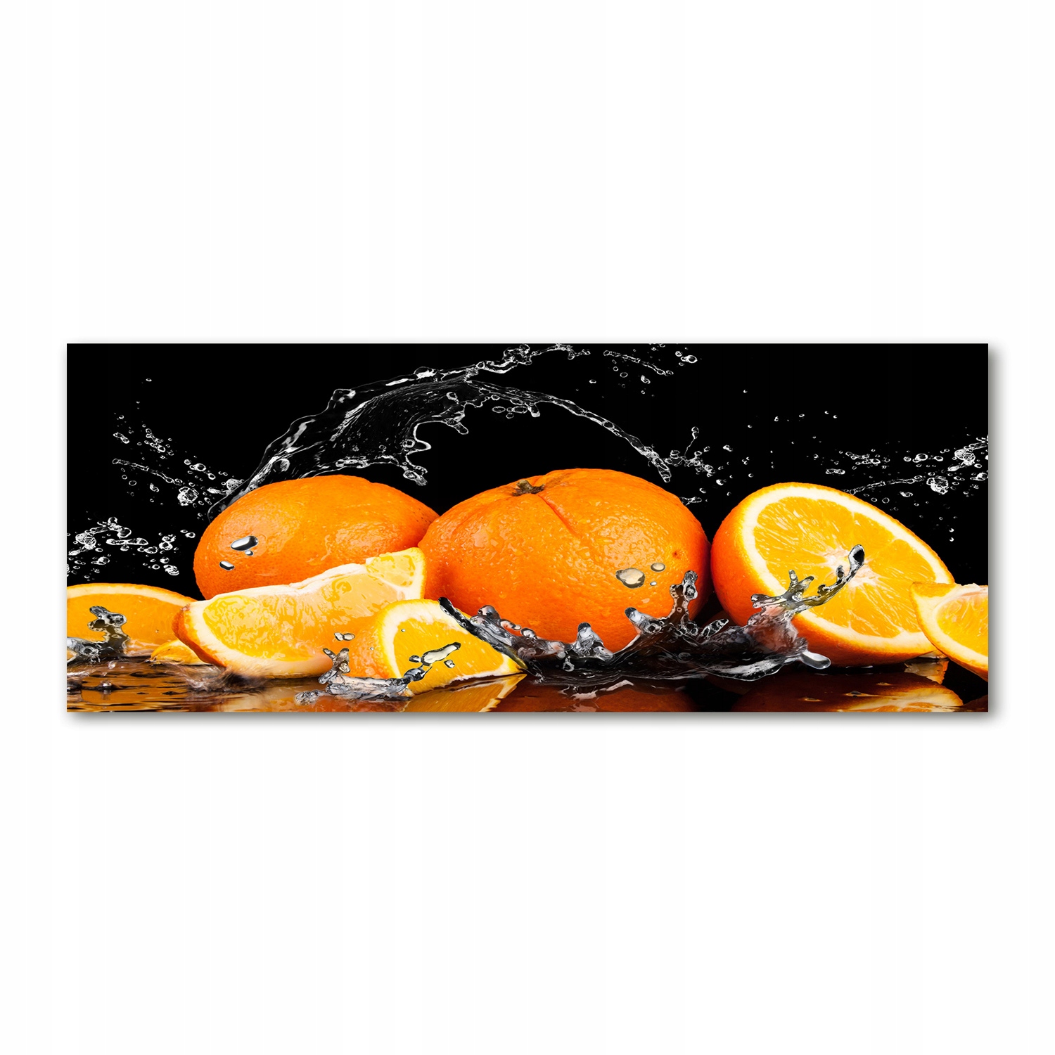 

Foto obraz szkło akryl Pomarańcze i woda 125x50 cm