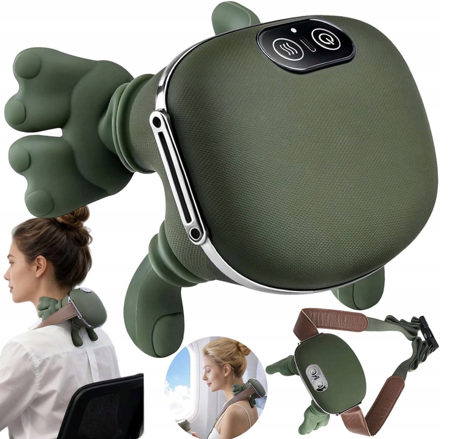Bioniczny Masażer Łapki 3D Do Karku Szyi Ramion Łydek Podgrzewany Masażer