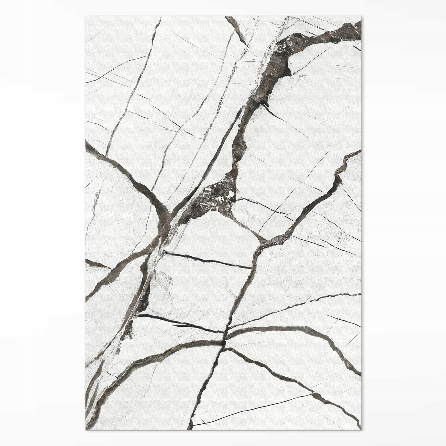 Vinylový Koberec Běhoun Loft do kanceláře Světlý popraskaný mramorový kámen Velký 140 x 210 cm