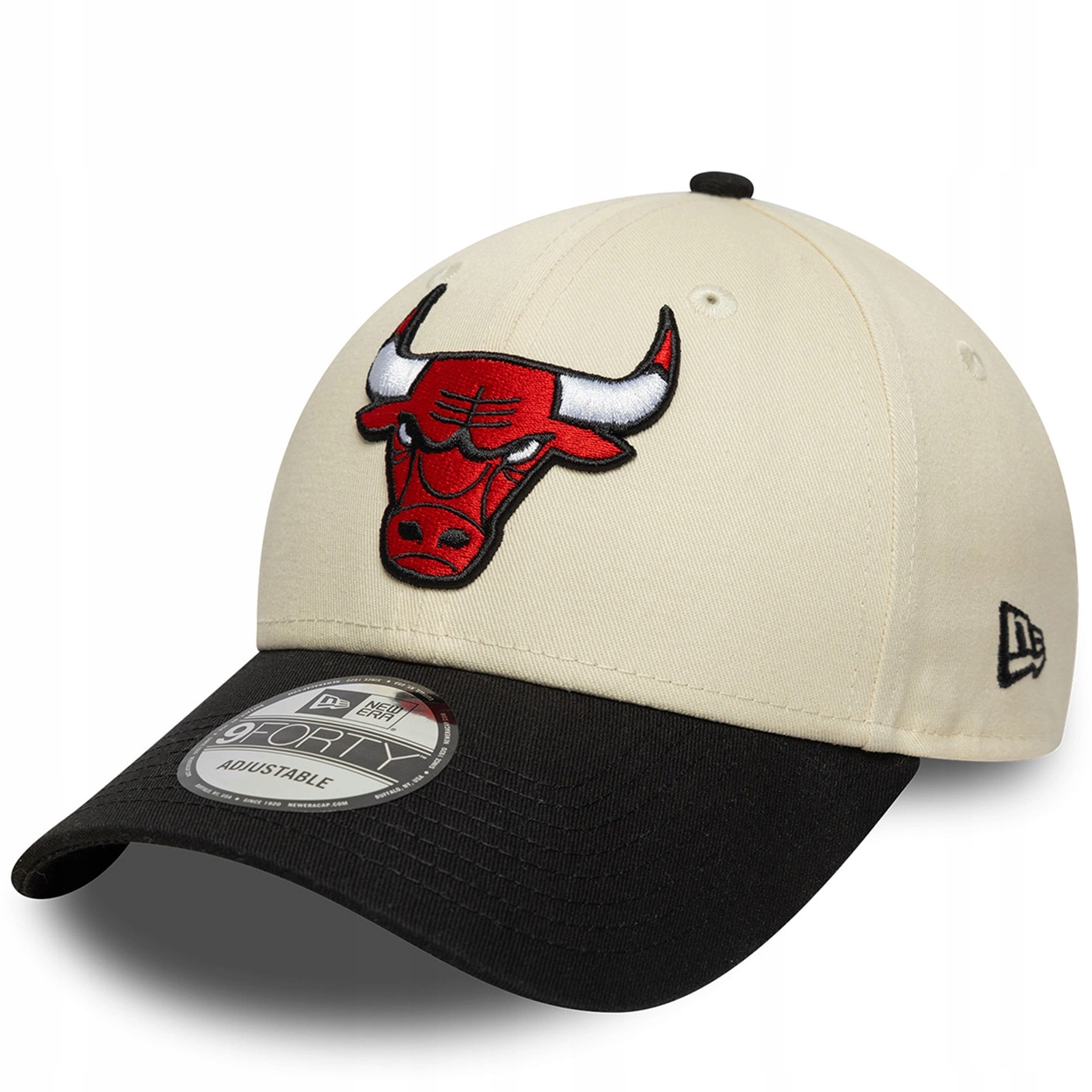 Czapka z daszkiem New Era męska damska Chicago Bulls nba hologram beżowa