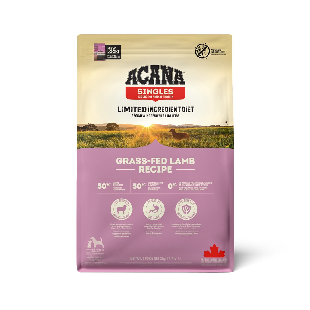 Levně Acana Singles Grass-fed Lamb suché krmivo pro psy 2 kg