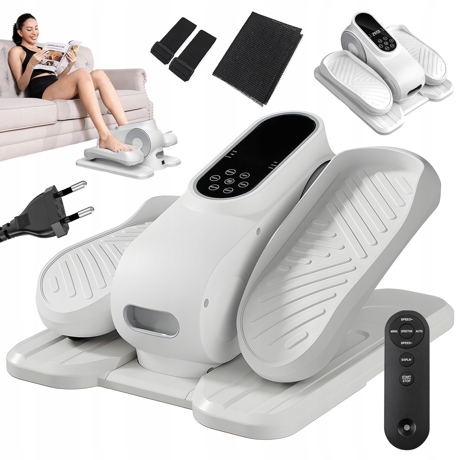Stepper Pro Fitness Cvičení, Eliptický Trenažér Nohou, 12 Rychlostí