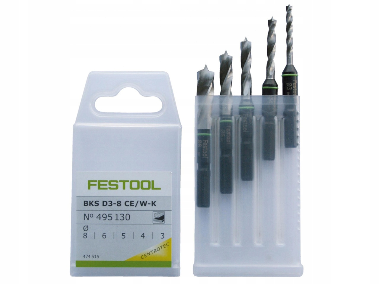 

Festool Wiertła Do Drewna Bks D 3-8 Ce/w-k 495130
