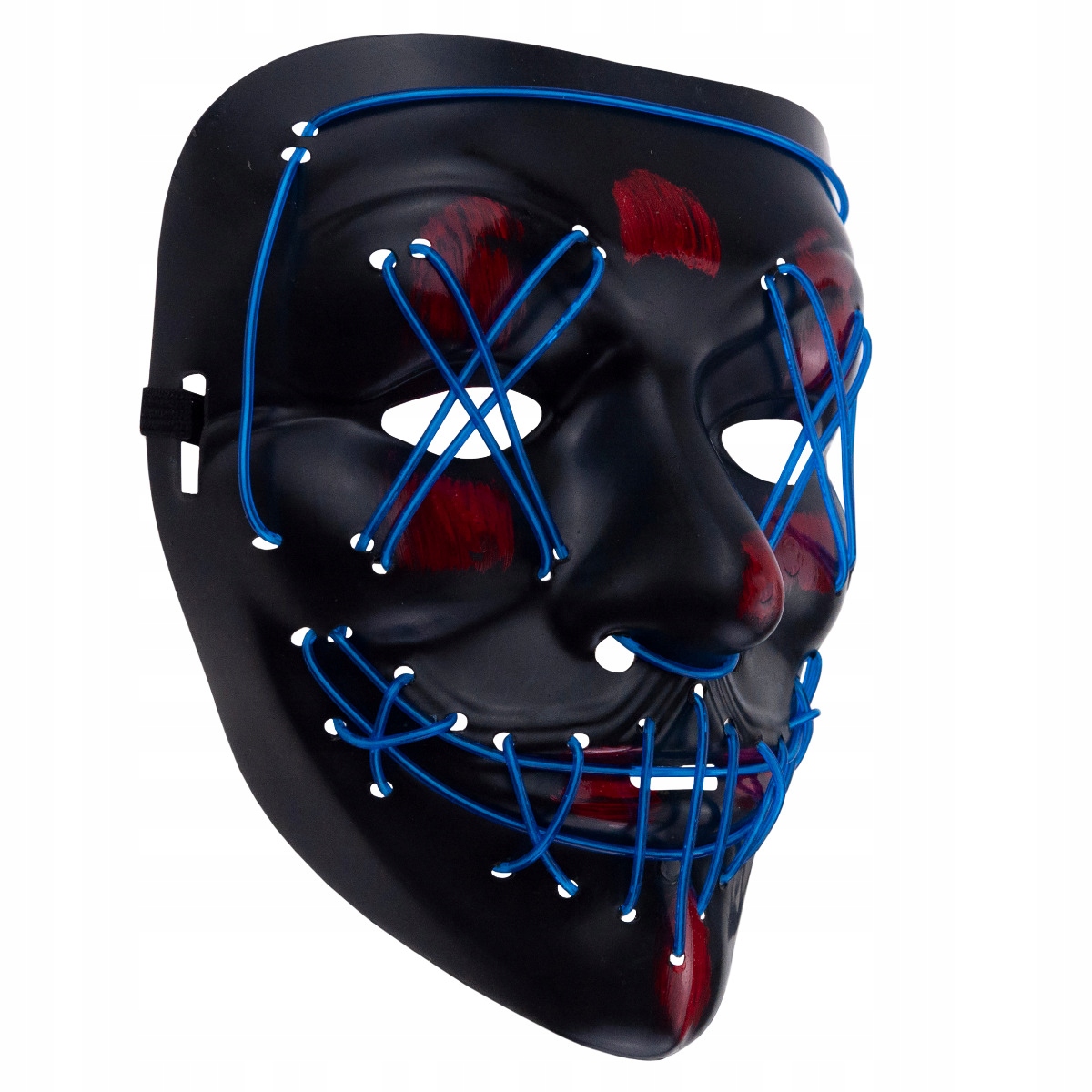 TG70276 MASKA LED ŚWIECĄCA LEDOWA HALLOWEEN IMPREZA PURGE STRASZNA NA BATER Typ maska