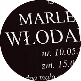 TABLICZKA NAGROBNA NAGROBKOWA Z LAMINATU na grób Szerokość produktu 20 cm