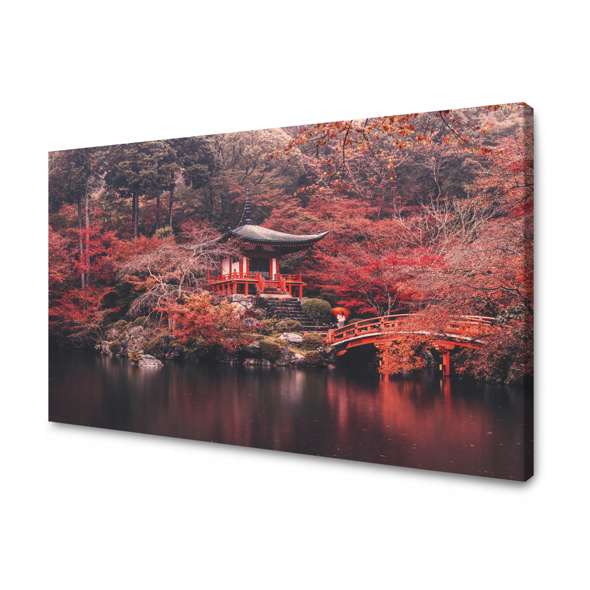 Obraz na plátně Barevné stromy Japonský styl Klid 120x70 cm