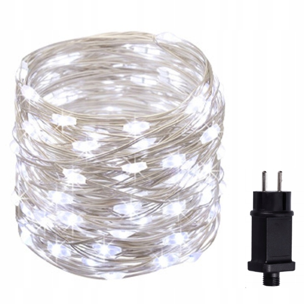 

Lampki Druciki 1000 Led Choinkowe Zimne 100m IP44