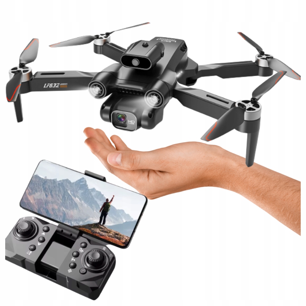 Dron Z Kamerą Zdalnie Sterowany Profesjonalny Z Unikaniem Przeszkód Walizka