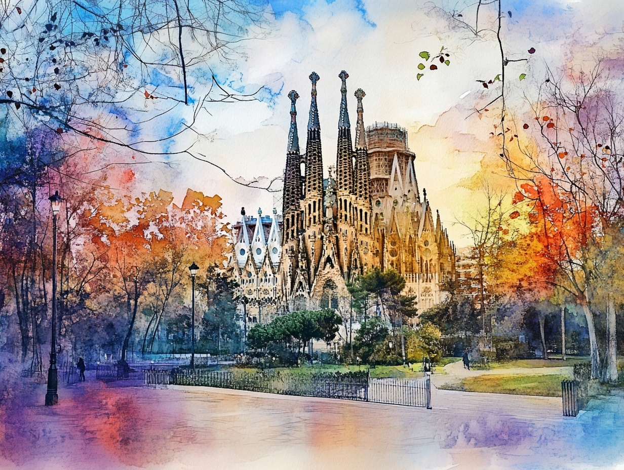 Obraz Na Plátně Canvas Město Barcelona Katedrála Sagrada Familia 80x60
