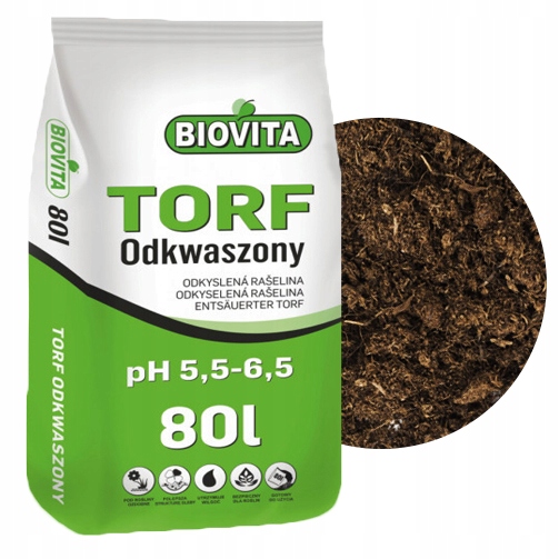 

Torf Odkwaszony Ogrodniczy Do Roślin Biovita 80 L