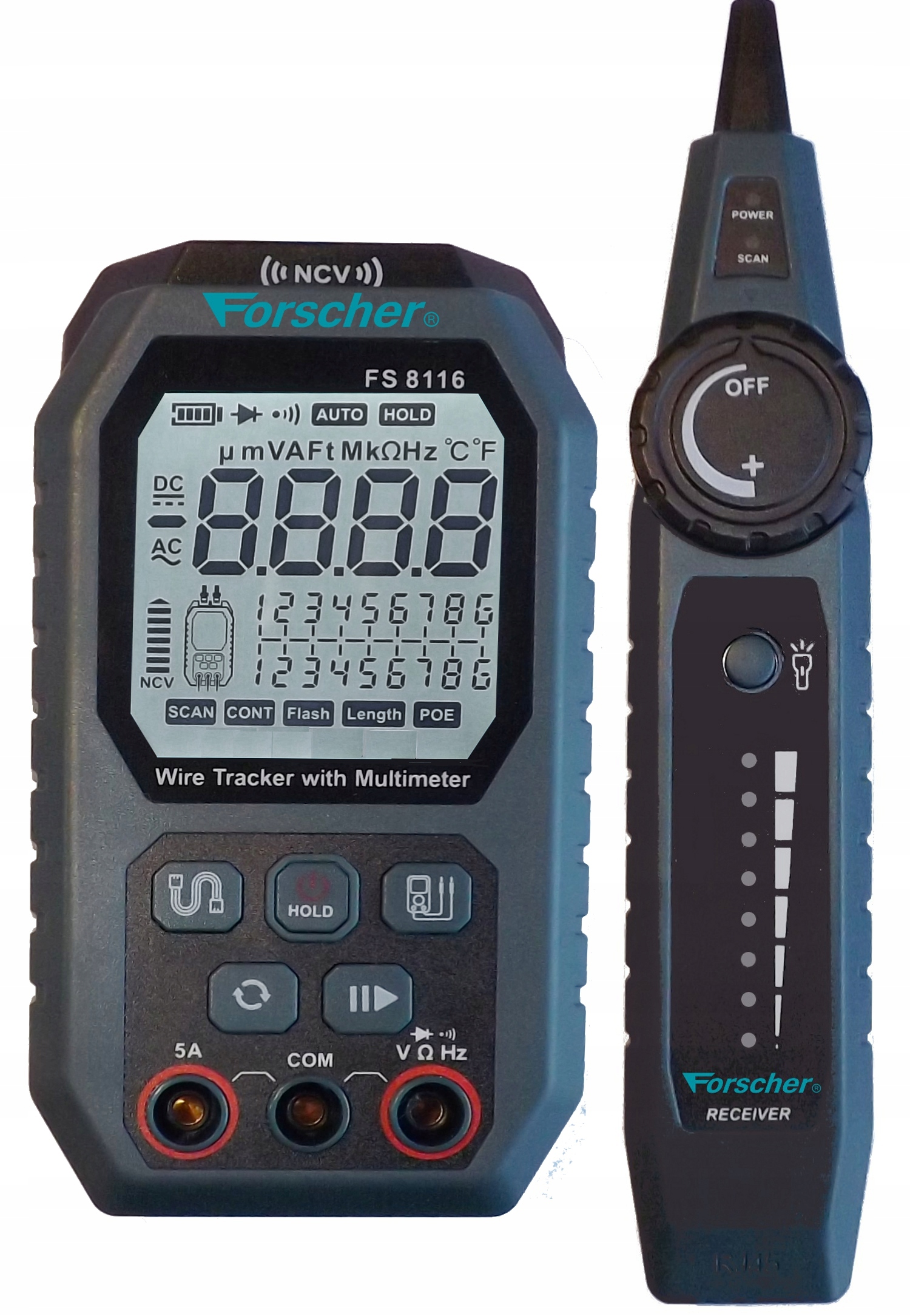 Tester Lan Poe Szukacz Par Multimetr Forscher FS8116