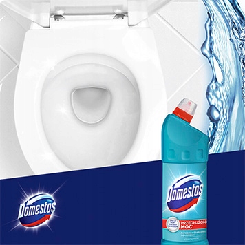 DOMESTOS PRZEDŁUŻONA MOC DO TOALETY PŁYN 1L MIX Cechy dodatkowe antybakteryjny