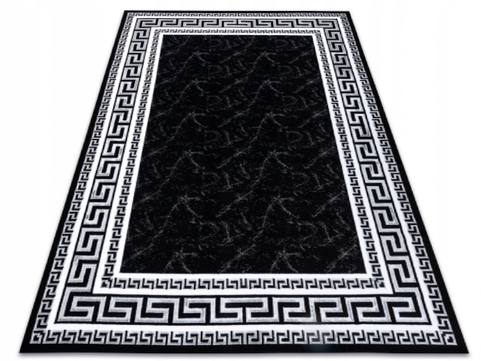 

Dywan Gloss 3D 140x190 czarno biały Glamour Grecki