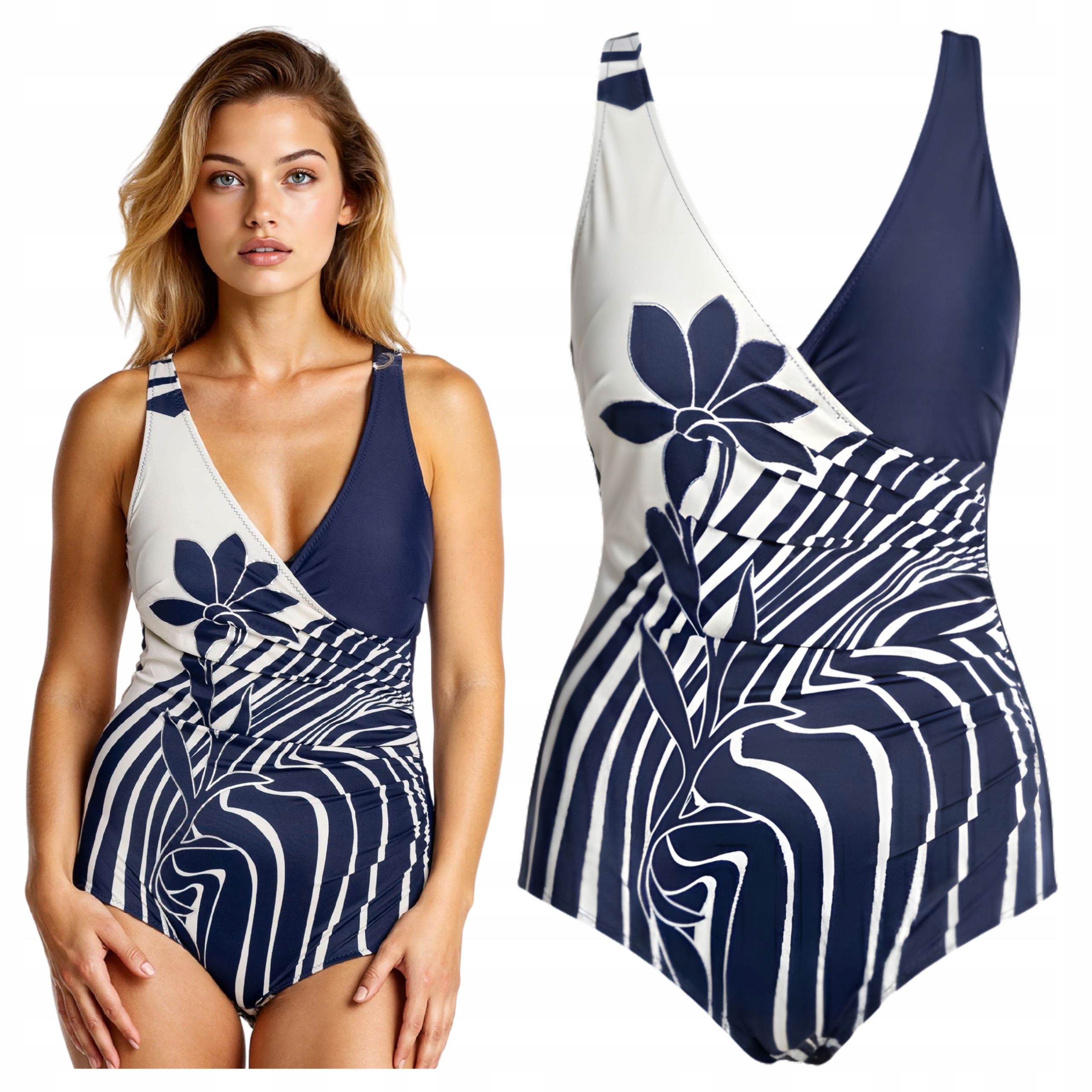 Dámské jednodílné plavky 48 4XL Modelovací Kostým Monokini