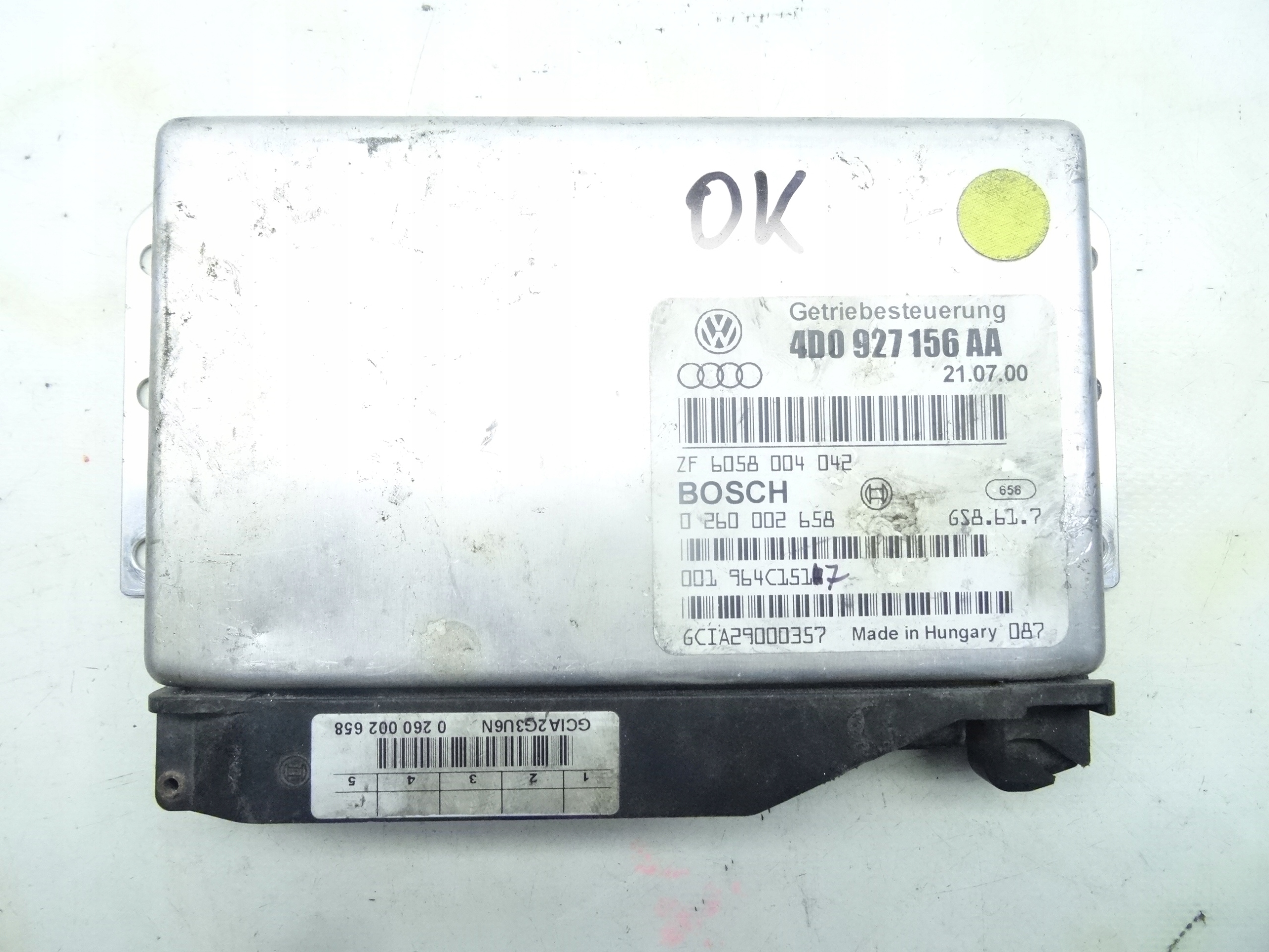 4D0927156AA AUDI A8 D2 99-02 бо коробки передач