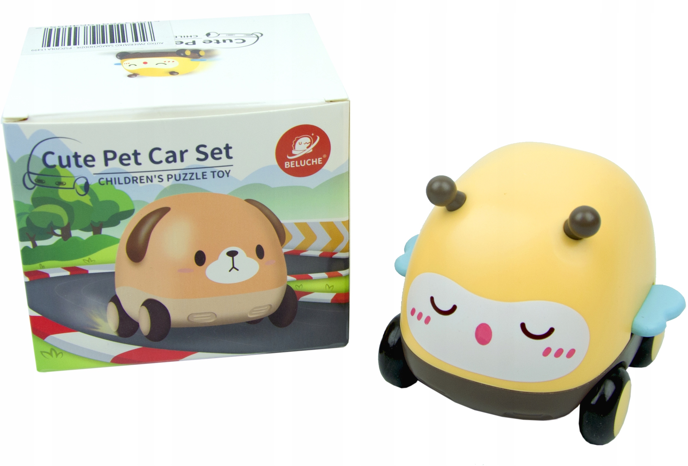 AUTKO ZWIERZĄTKO SAMOCHODZIK PSZCZOŁA AUTO Z NAPĘDEM DO NAUKI RACZKOWANIA