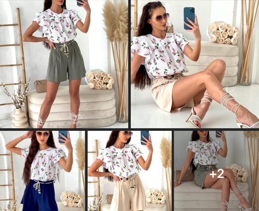 Bílá halenka W Wisienki Mušelín Volánek 0985 Lalous vel