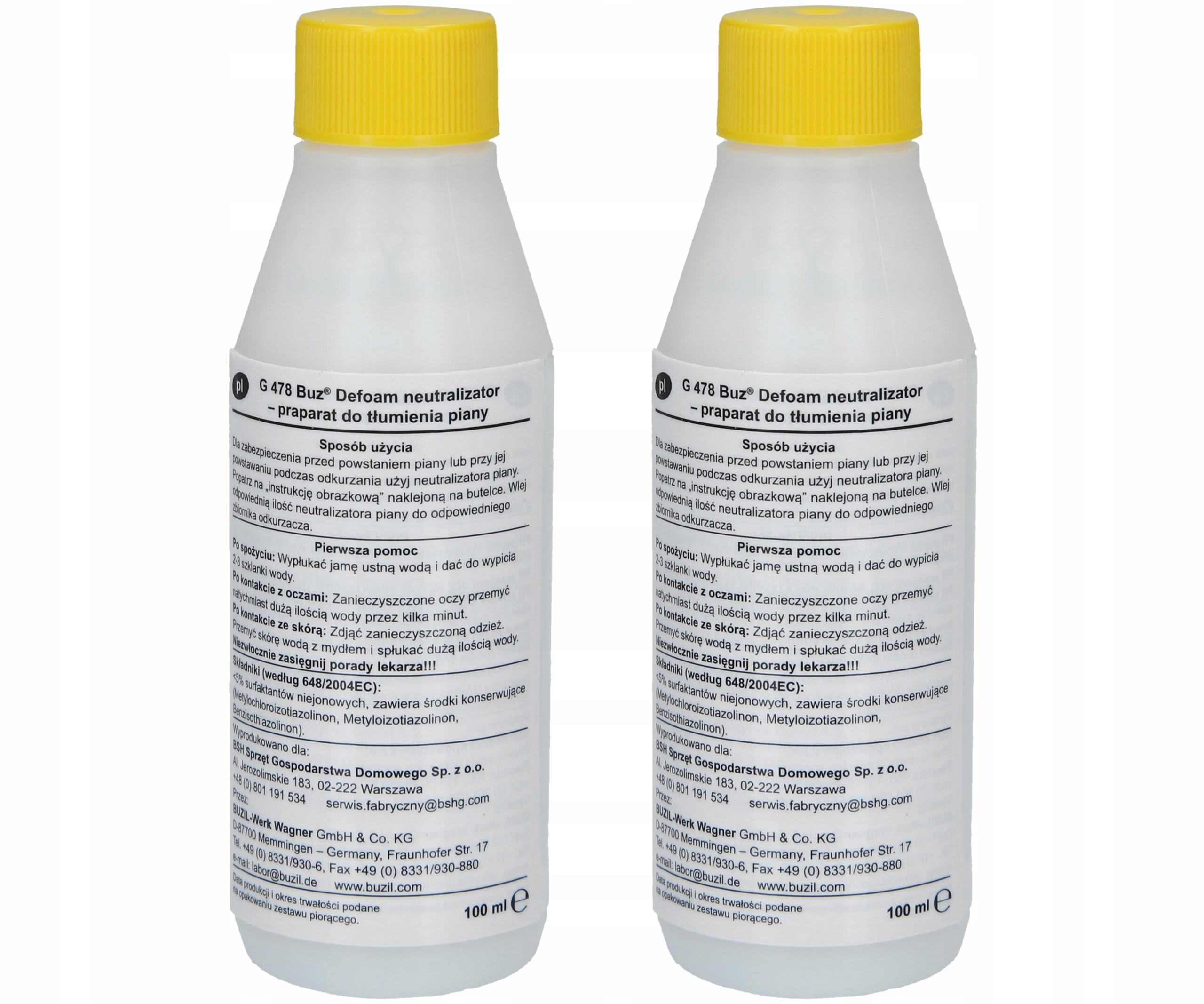 PŁYN do odkurzacza piorącego BOSCH 4x 100ml Kod producenta KL6S1US49R