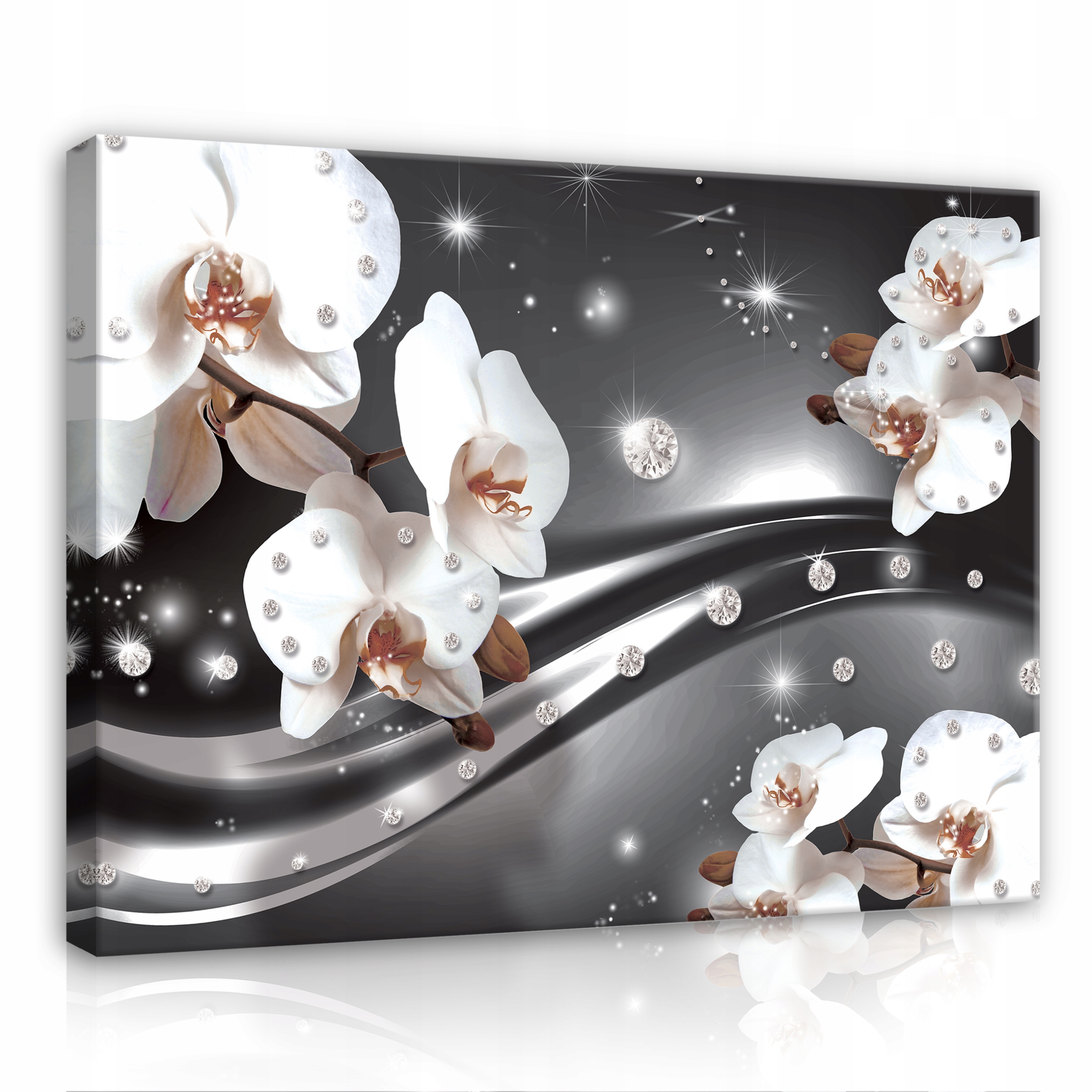 

Obraz Orchidea Kwiaty Diamenty Nowoczesny 100x70