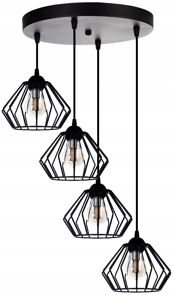 

Lampa Wisząca Sufitowa Żyrandol Brylant Loft Drut
