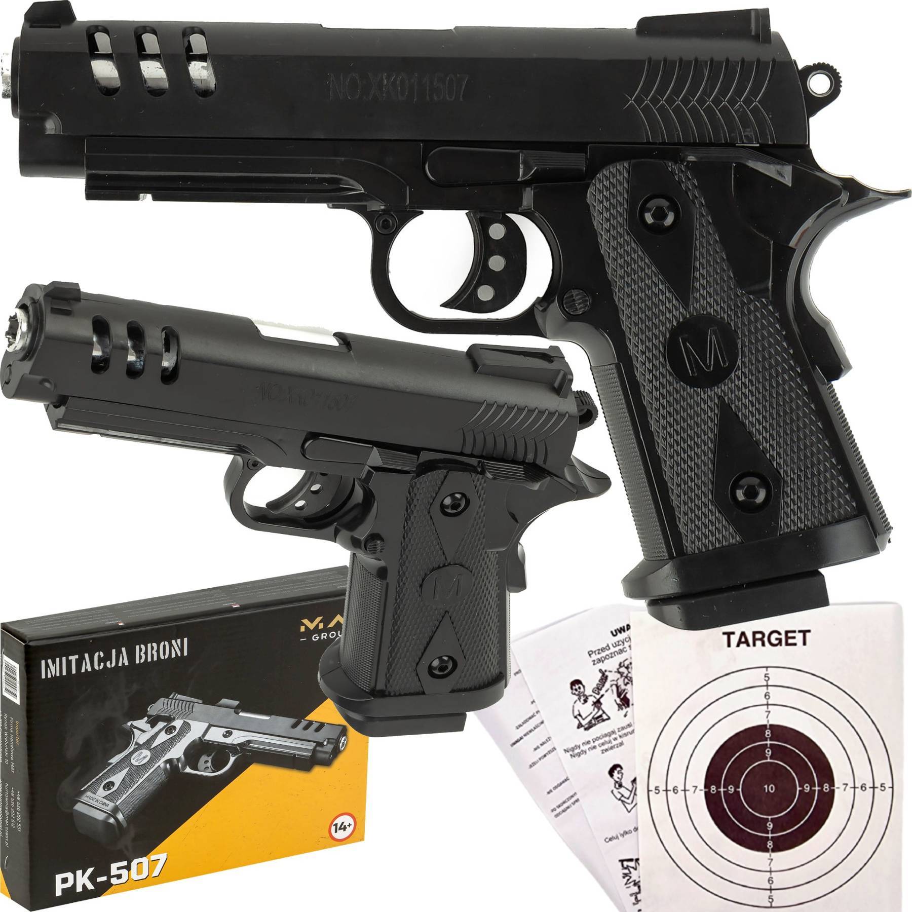 

Pistolet Abs Na Kulki Replika Imitacja tarcza