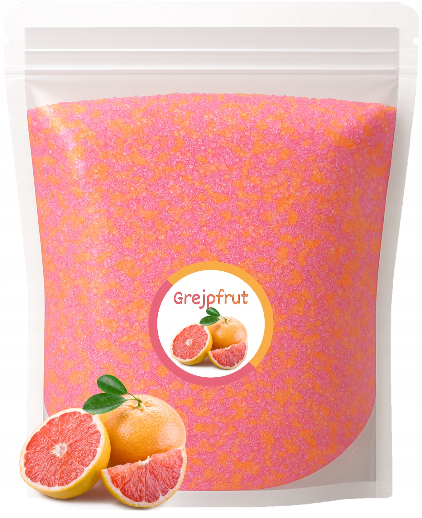 Cukr 5 kg Růžovo-oranžový Grapefruit na cukrovou vatu Suchý Doypack