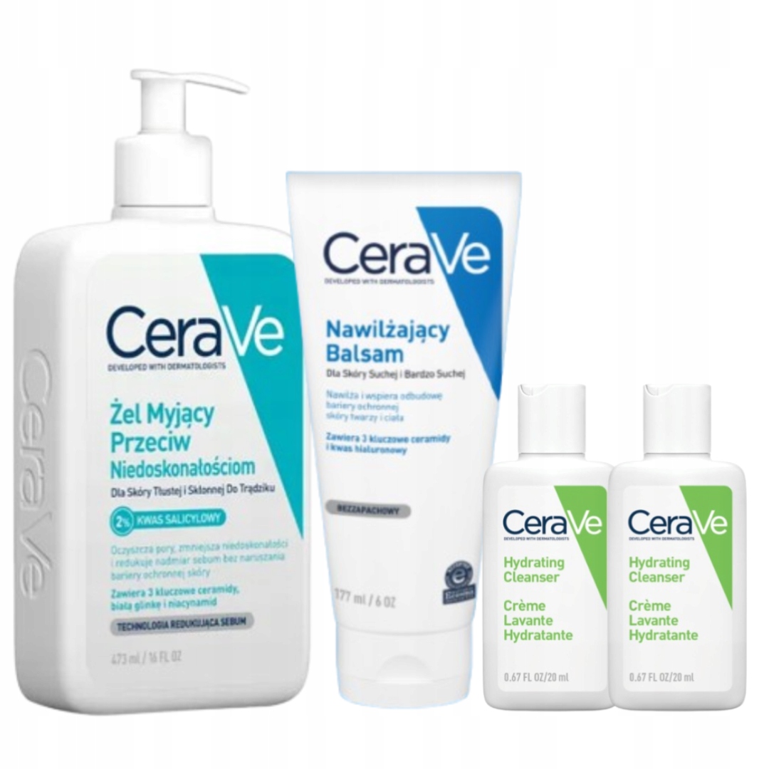 CeraVe Nawilżający Balsam Żel Myjący Przeciw Niedoskonałościom 236ml