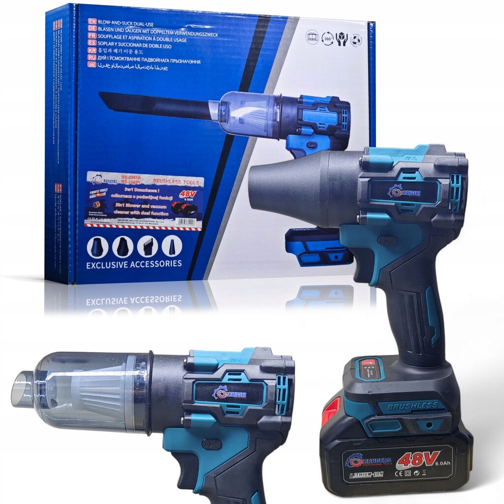 Vysavač foukač 1100 W stlačený vzduch dmychadlo 2v1