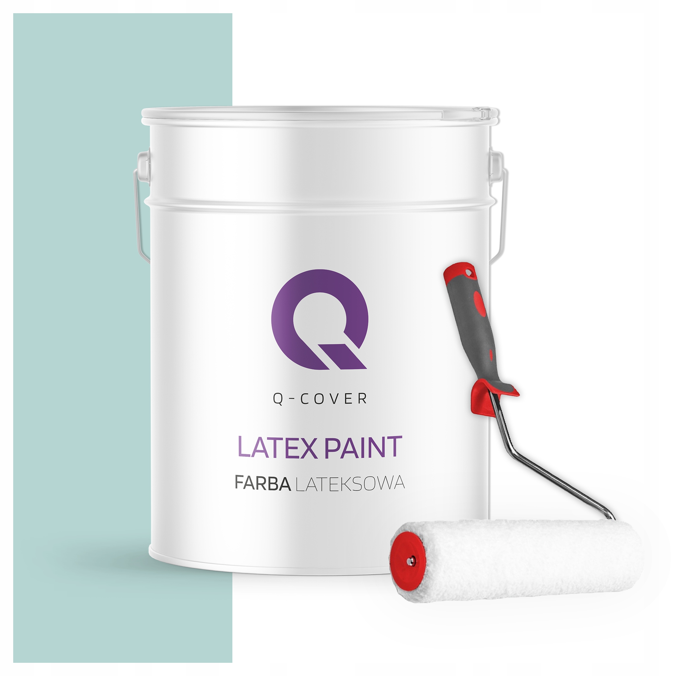 Latexová farba na steny stropov Hlboký mat 10L Mätová svetlá H1561 valček