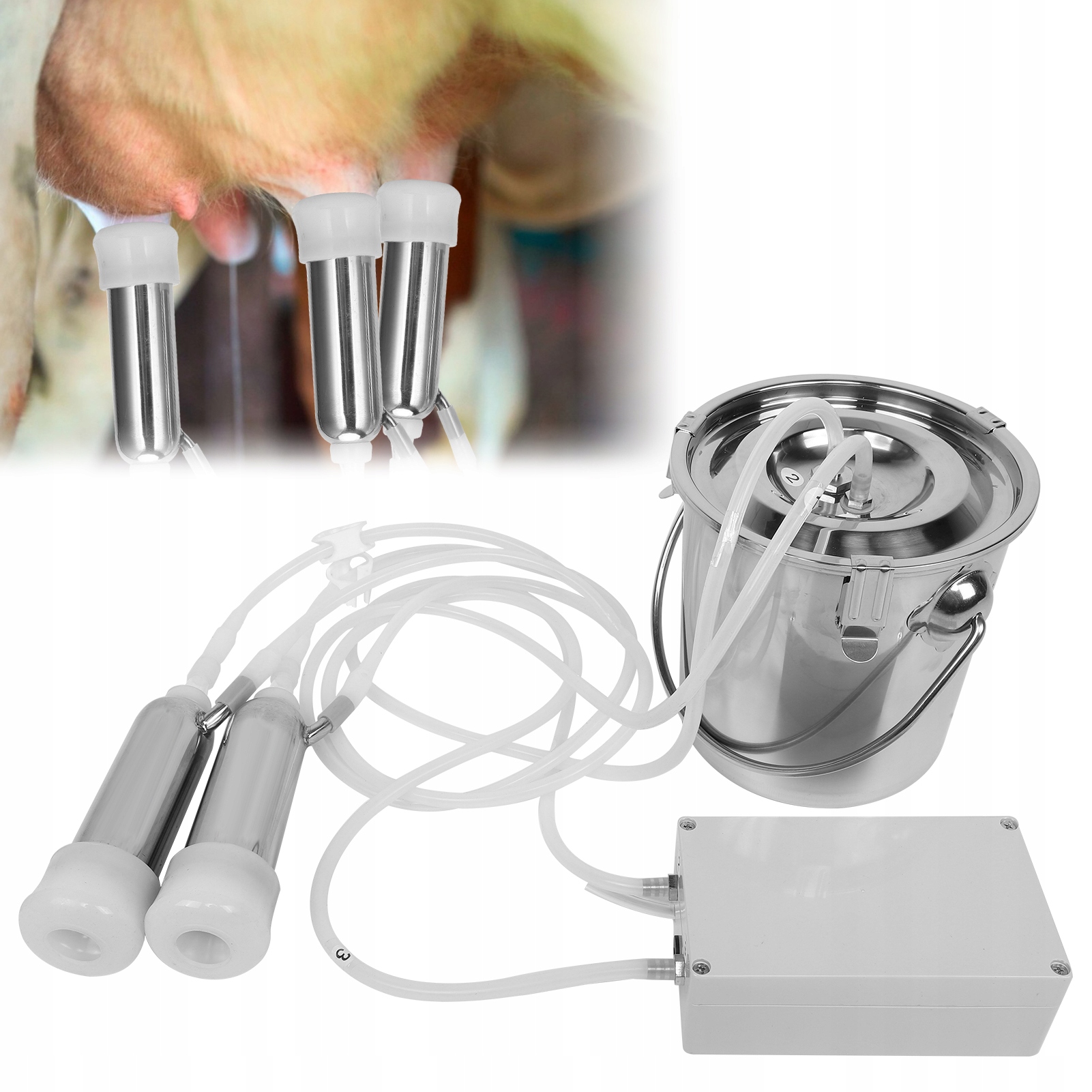 PRZENOŚNA ELEKTRYCZNA DOJARKA 3L MILKER Marka inny