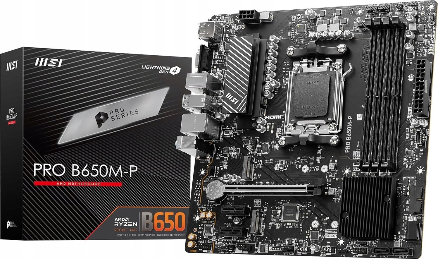 Płyta główna MSI PRO B650M-P micro ATX AMD Ryzen AM5 4x DDR5