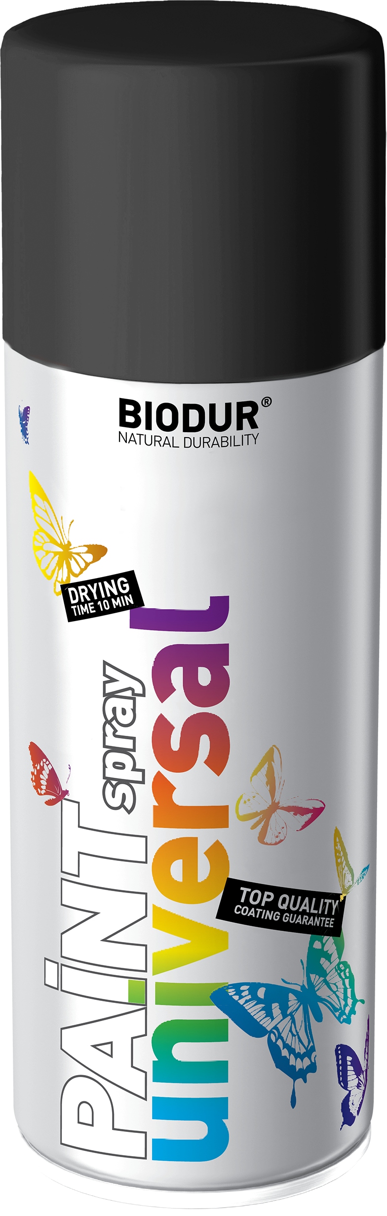 BIODUR 400 ML RAL 9005 CZARNY GŁĘBOKI POŁYSK