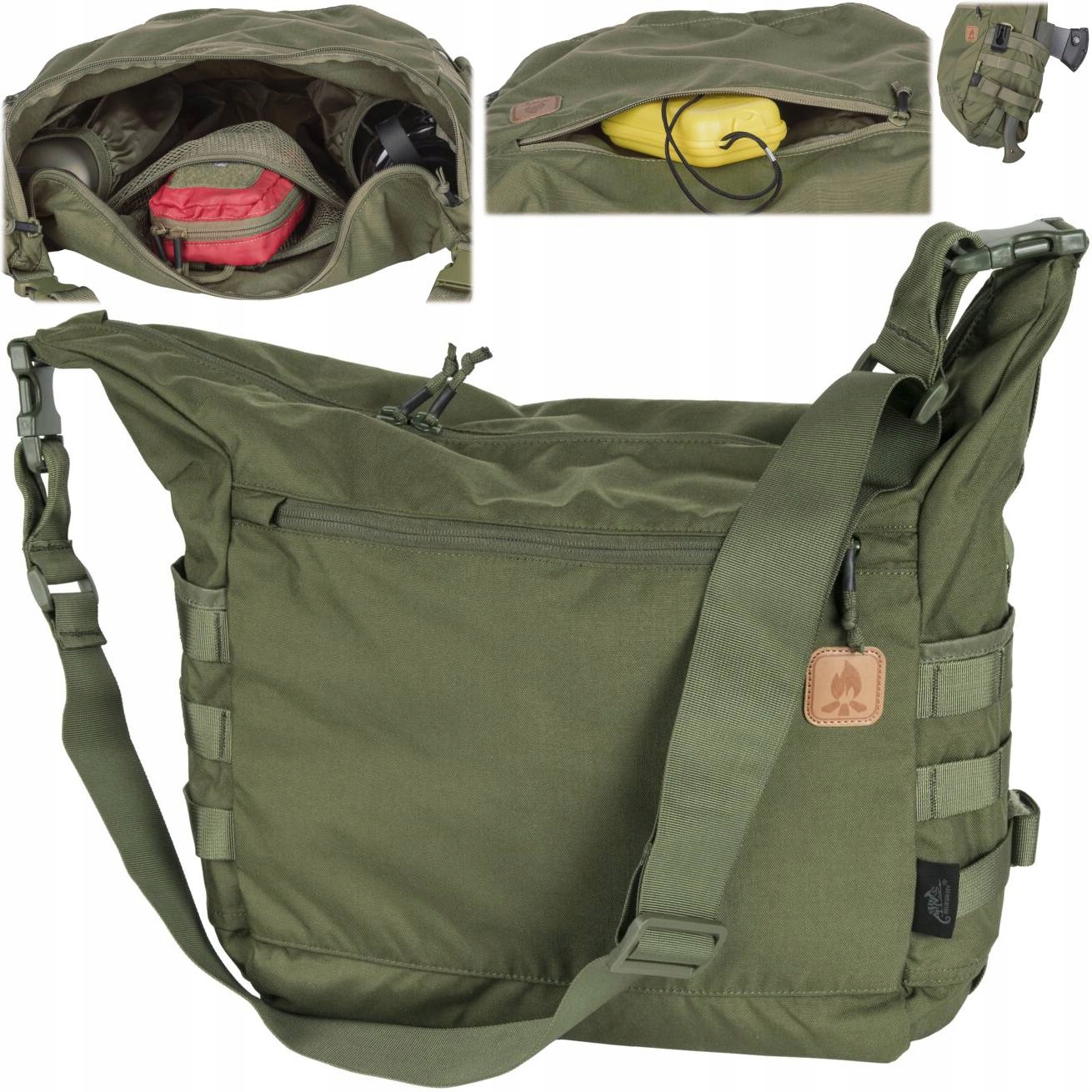 Taška Bushcraft Satchel Sakwa Survival Cordura Olive Green 21.5L Helikon