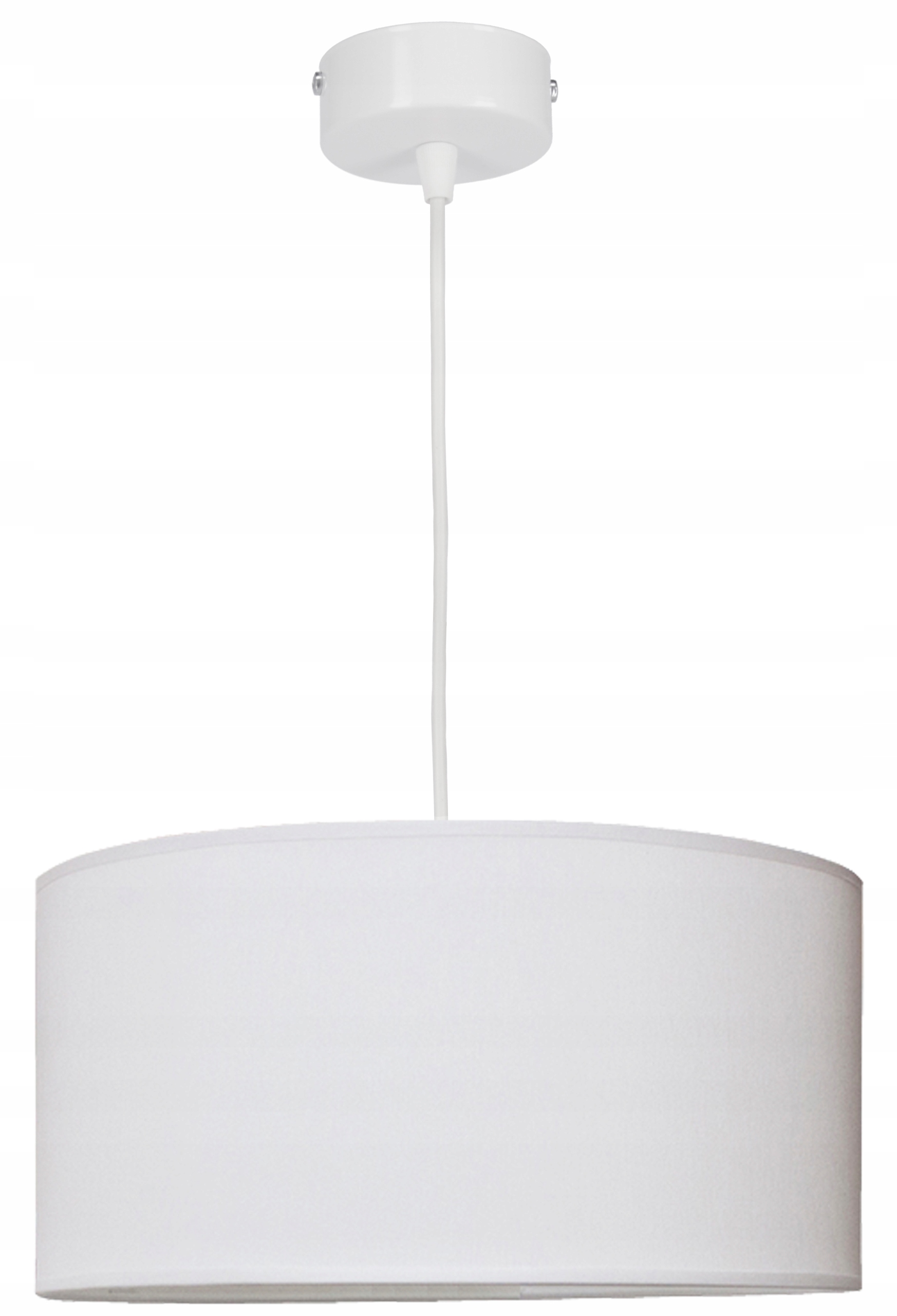 Żyrandol Lampa Wisząca Sufitowa Abażur Led Biały Abażur Biały Zwis