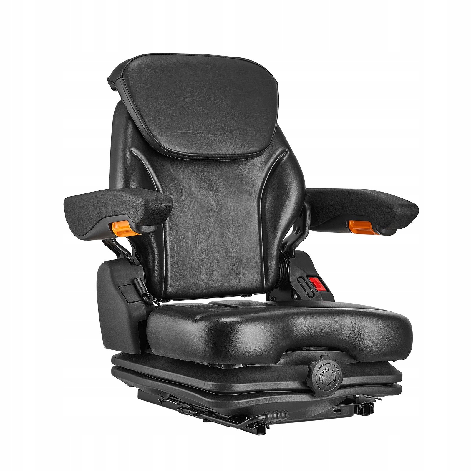 Sedadlo pro traktor vysokozdvižného vozíku s nastavitelným pásem