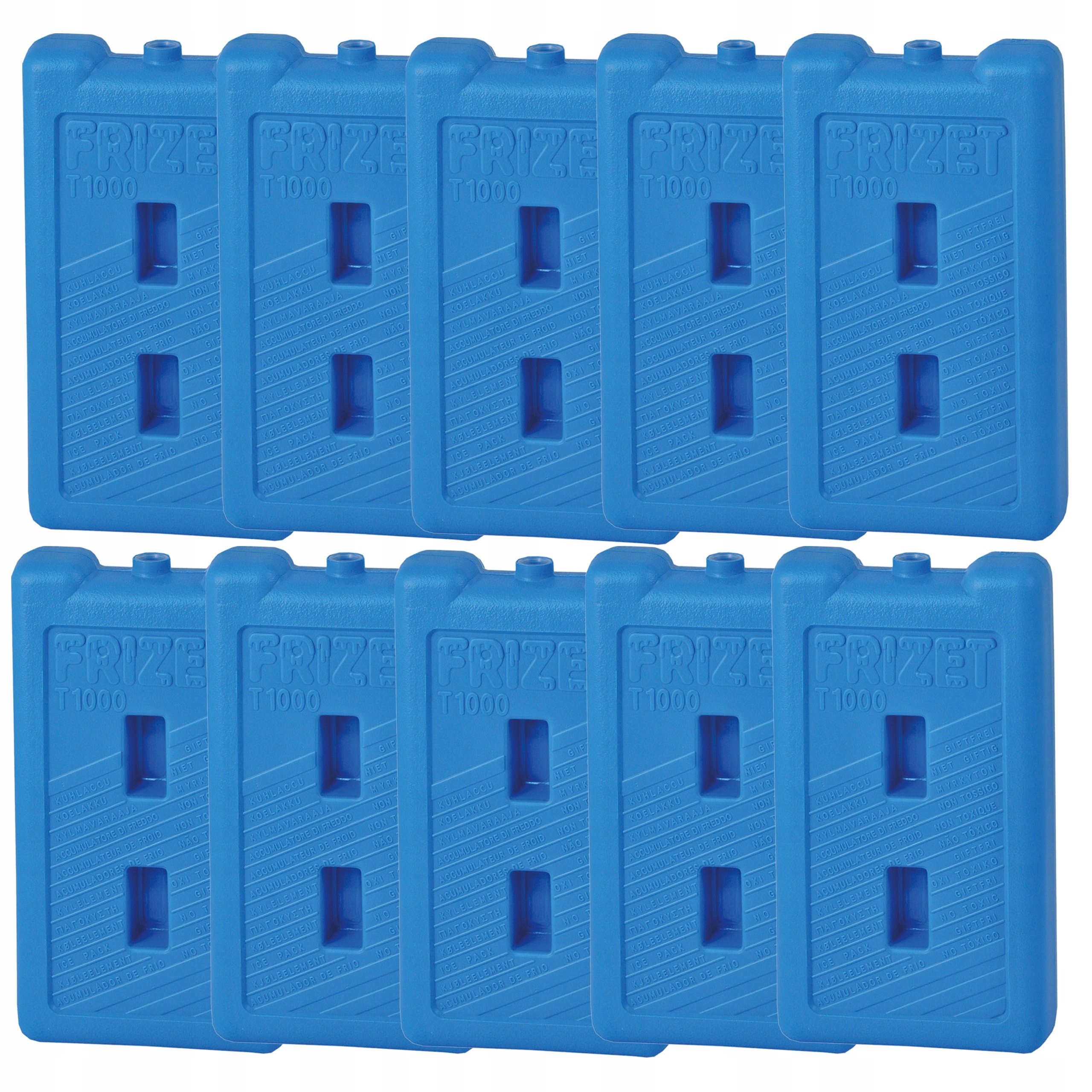 Mrazící vložky do ledničky pro turistickou termotašku 10 x 1L