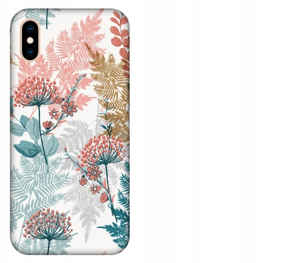 

Etui pokrowiec iPhone Xs Max Floral kwiaty liscie