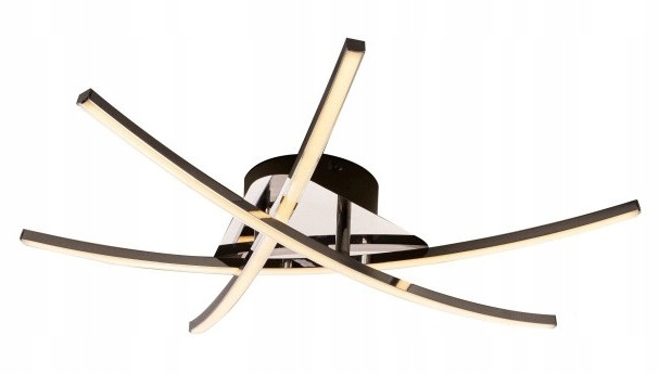 NOWOCZESNA LAMPA SUFITOWA PLAFON ŻYRANDOL LED ECO Kolor chrom naturalny