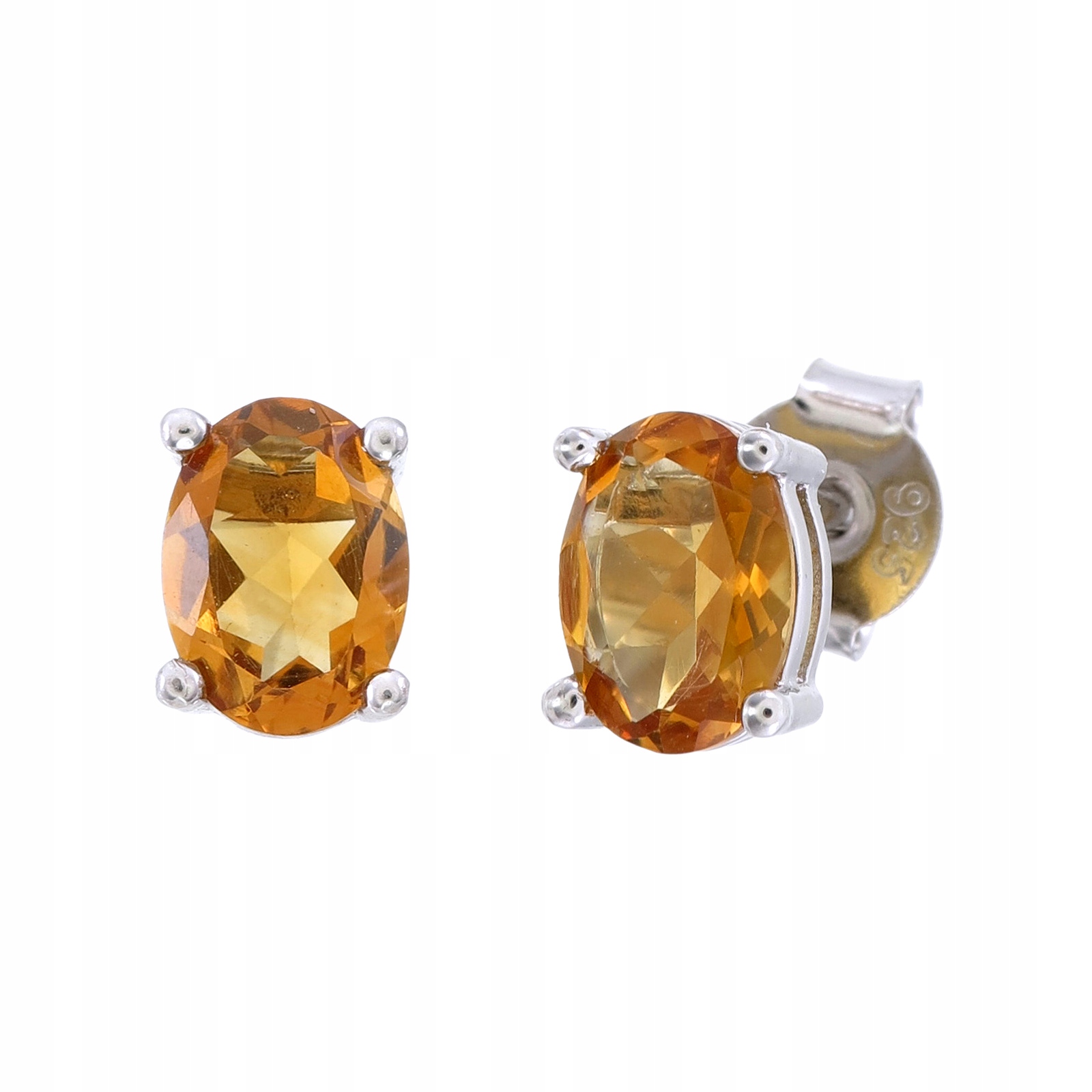Stříbrné náušnice Ag 925 Oranžový citron NA2116-E-CI-WP
