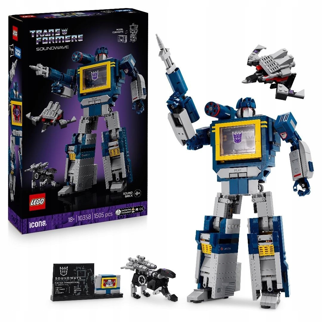 Lego(r) Transformers Soundwave 10358 Sběratelská sada pro dospělé