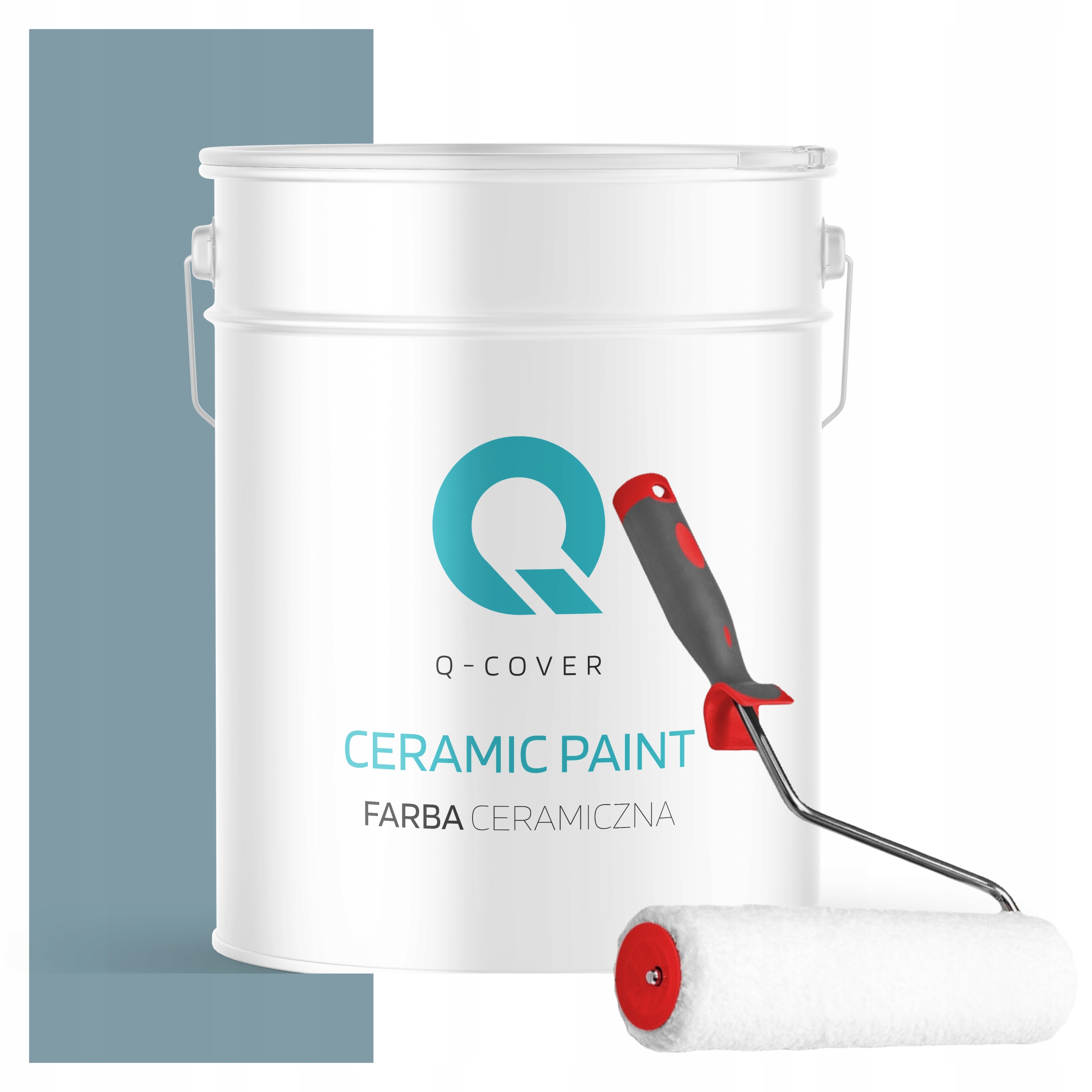 Keramická Farba Na Stenu Šedá Platinová Modrá Tmavá H0730 10L Valček