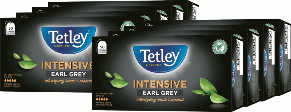 Tetley Intensive Earl Grey 50 szt Torebki x8